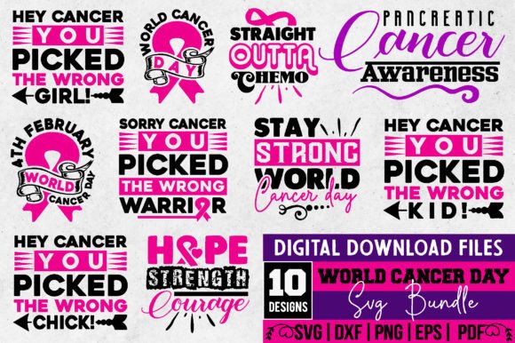 Download World Cancer Day Svg Bundle - World cancer day Collection