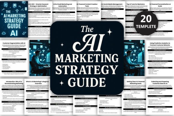 Download 📘 the AI Marketing Strategy Guide Canva - Premium Resources