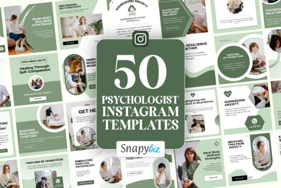 Download Psychologist Instagram Canva Templates - Canva template Collection