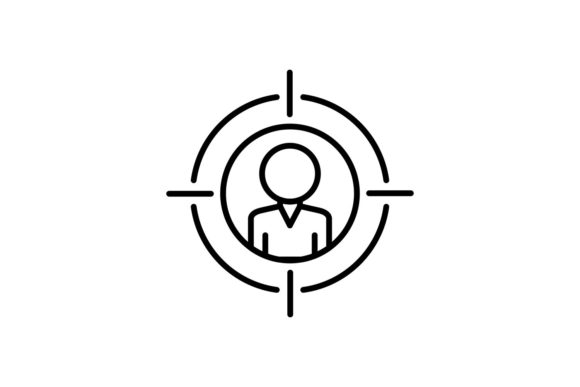 Download Targeting Audience Line Icon Design - Premium Resources